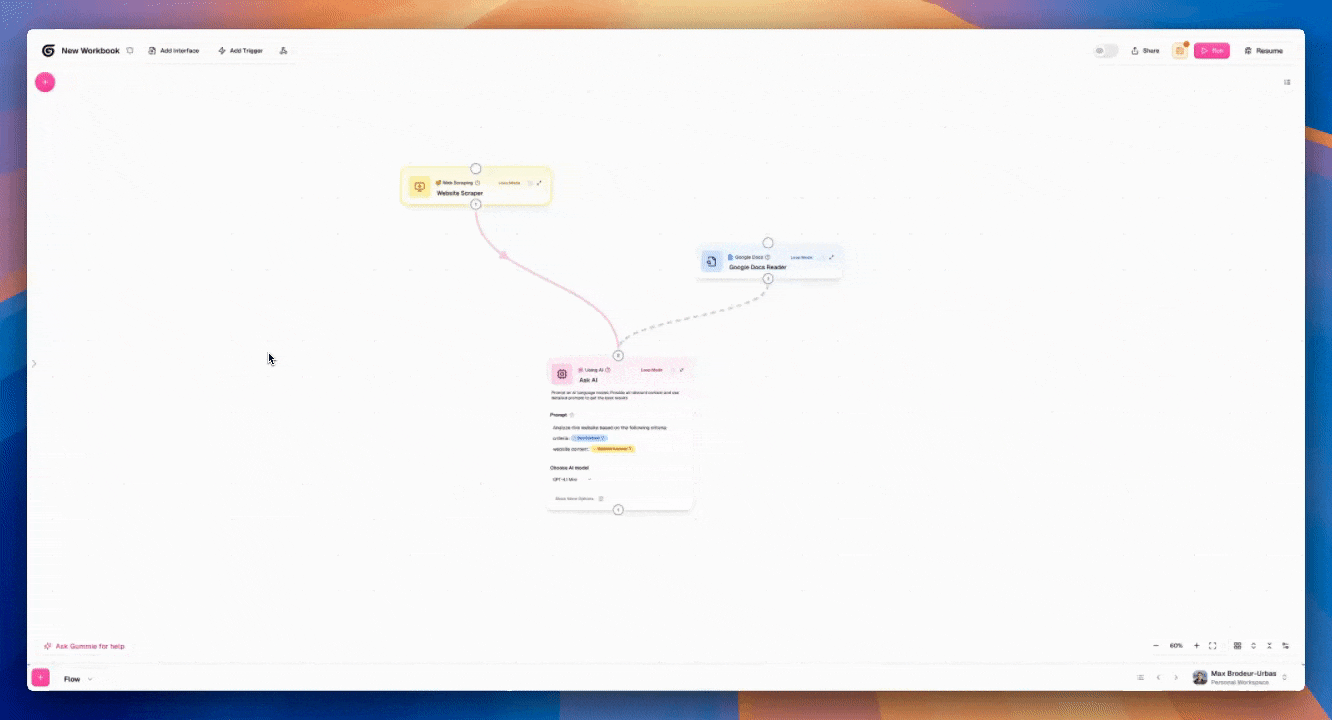 Select groups of nodes